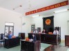 Lãnh đạo Viện KSND huyện Đak Pơ thực hành quyền công tố, kiểm sát xét xử vụ án  “Làm giả tài liệu của cơ quan tổ chức”